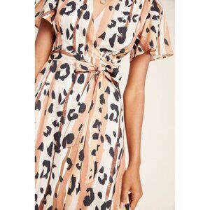 Anthropologie Hutch Blaise Leopard Wrap Dress NWT